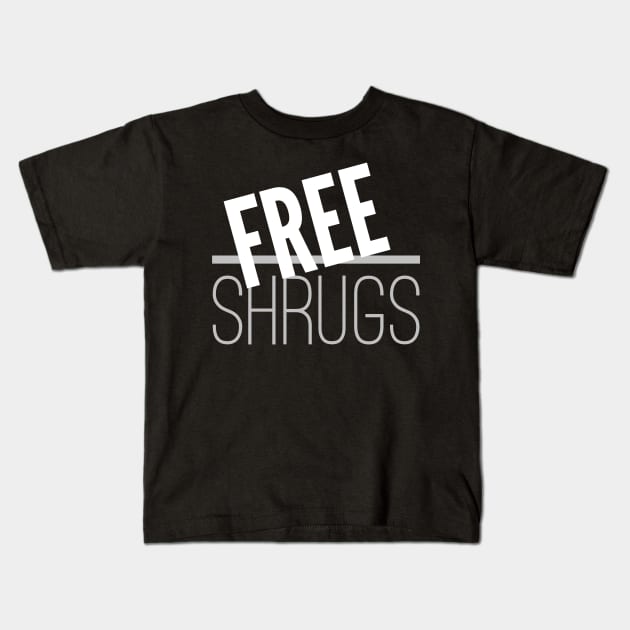 Free Shrugs Kids T-Shirt by DreamsofDubai